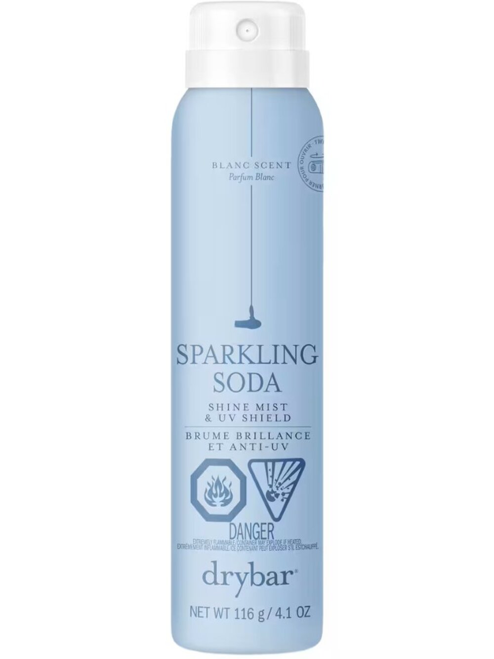 2-pack Combo: Drybar Sparkling Soda Shine Mist & UV Shield (2 x 116g / 4.1oz)